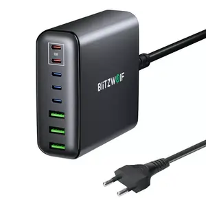 Wall charger BlitzWolf BW-S26 250W — USB power adapter, black