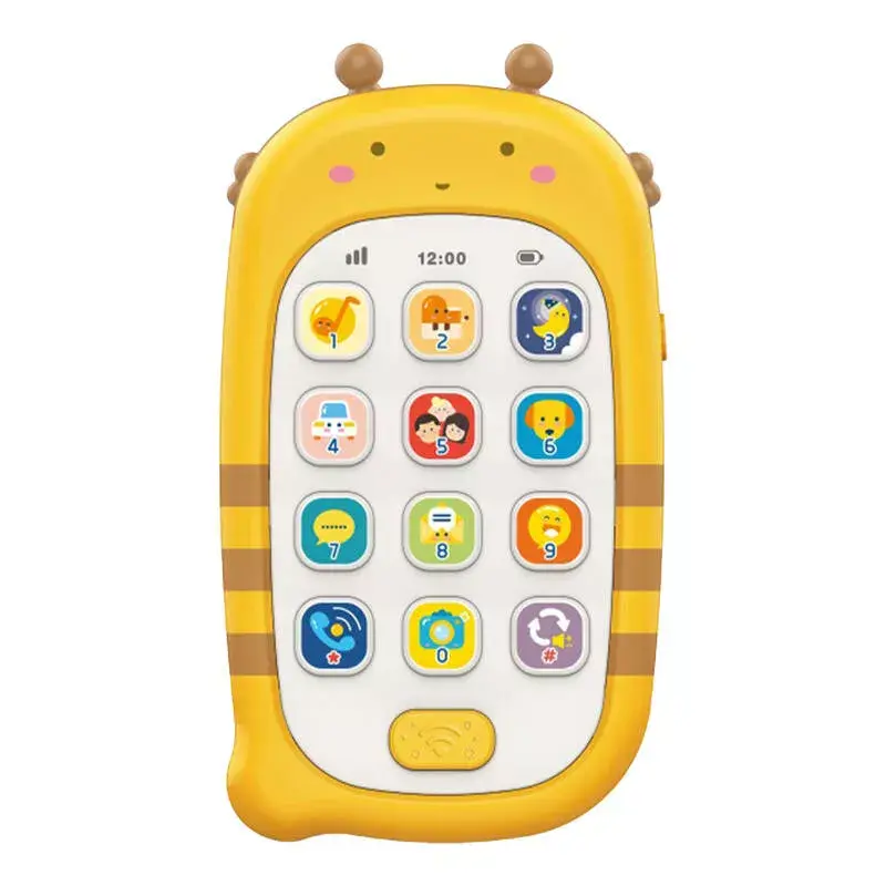 Игрушечный телефон Huanger HE0536 — жёлтый, запись Photo 2