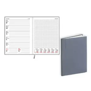 Weekly planner Balts Planner EKO Quadro A5 2026 — weekly layout, A5, Balacron grey cover
