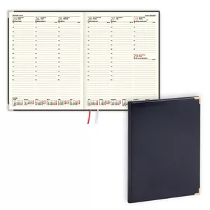 Planner Balts Advocate A4 2026 weekly — black Balacron cover