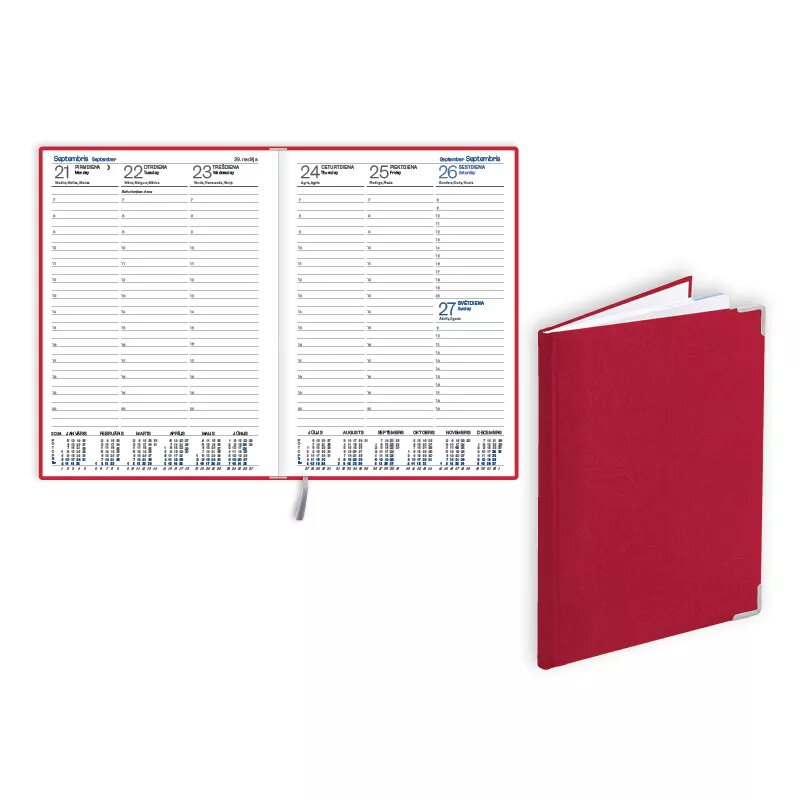 Nedēļas plānotājs Balts Planner EKO Prestige