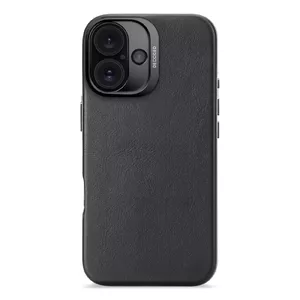 Decoded Leather Backcover for Apple iPhone 16, Black