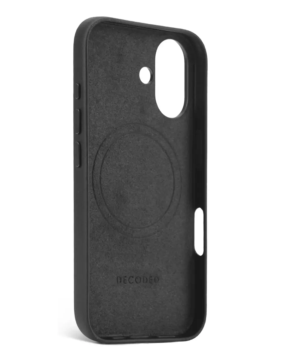 Decoded Leather Backcover for Apple iPhone 16 - Black Photo 3