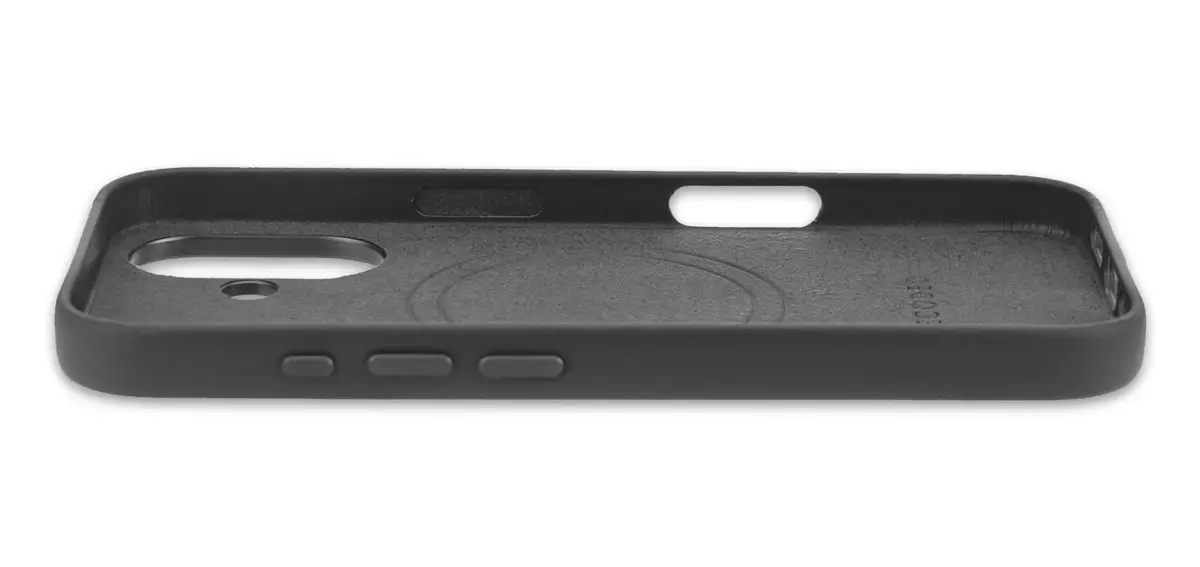 Decoded Leather Backcover for Apple iPhone 16 - Black Photo 4
