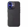 Decoded Leather Backcover for Apple iPhone 16 - Black Photo 9