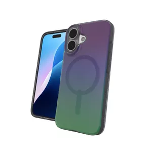 ZAGG Milan Snap Case for Apple iPhone 16, Graphene and Plastic, Raven Feather