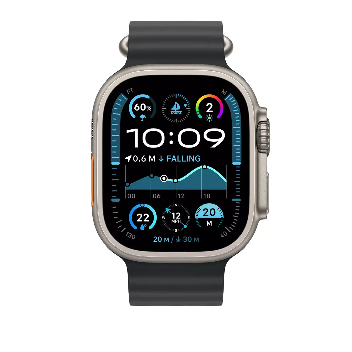 Ремешок Apple 49mm Black Ocean Band Photo 3