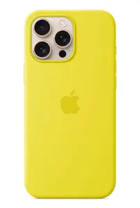 Silicone Case Apple iPhone 16 Pro Max Monochromatic Yellow