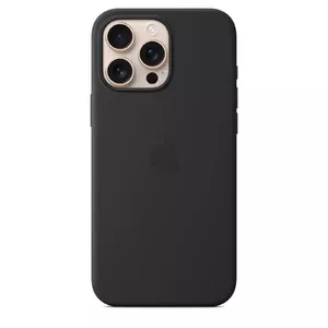 Silicone Case Apple iPhone 16 Pro Max Black Cover MagSafe
