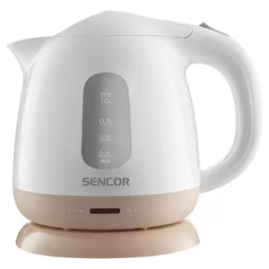 Electric kettle SENCOR SWK1102RS 1.7 L 2200 W, red, water level indicator, safety lock