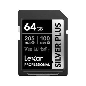 Flash Memory Lexar 64GB UHS-I SDXC Professional SILVER PLUS