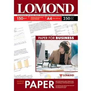 Фотобумага для струйной печати Lomond 0102133 глянцевая 150 г/м² A4 250 листов