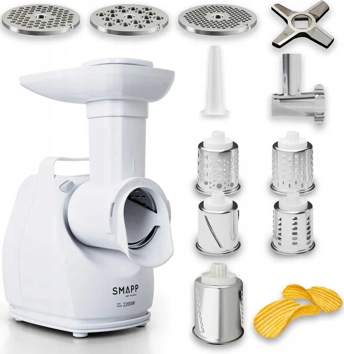 Мясорубка SMAPP 490.81R — 1500 Вт нерж. сталь Photo 2
