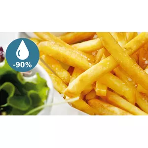 Enjoy healthy food with up to 90% less fat*