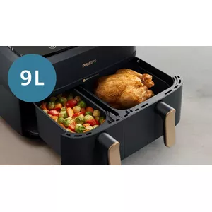9 L capacity for up to 1.5 kg of Brussels sprouts