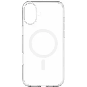 Silicone case Mocco MC-2MM-MS-16PL-TR for Apple iPhone 16 Plus, 2 mm thickness, MagSafe compatible, transparent