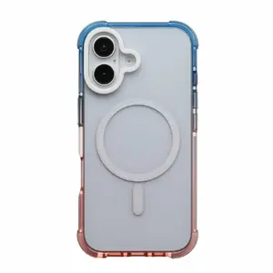 Чехол Evelatus для Apple iPhone 16 — градиентный MagSafe (синий/розовый)