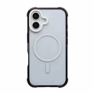 Phone case Evelatus for Apple iPhone 16 — Gradient Color MagSafe (Black–Purple)