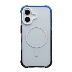Protective case Evelatus for Apple iPhone 16 with MagSafe, gradient black-blue
