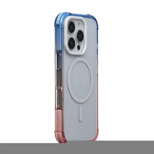 Phone case Evelatus for Apple iPhone 16 Pro — Defender Case, Gradient Blue–Pink, MagSafe compatible