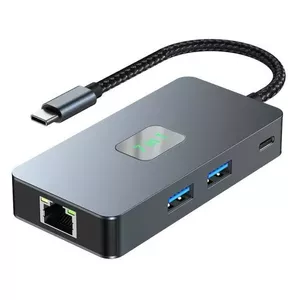 7-in-1 USB-C Hub adapter TB AKTBXVA7W1UHPRJ — HDMI, USB-A, SD/TF card slots, RJ45 2500 Mbps