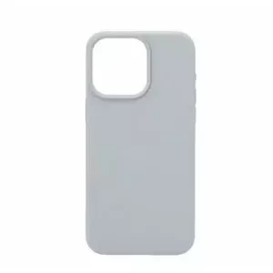 Soft Touch silicone case connect for Apple iPhone 15 Pro — Grey Blue