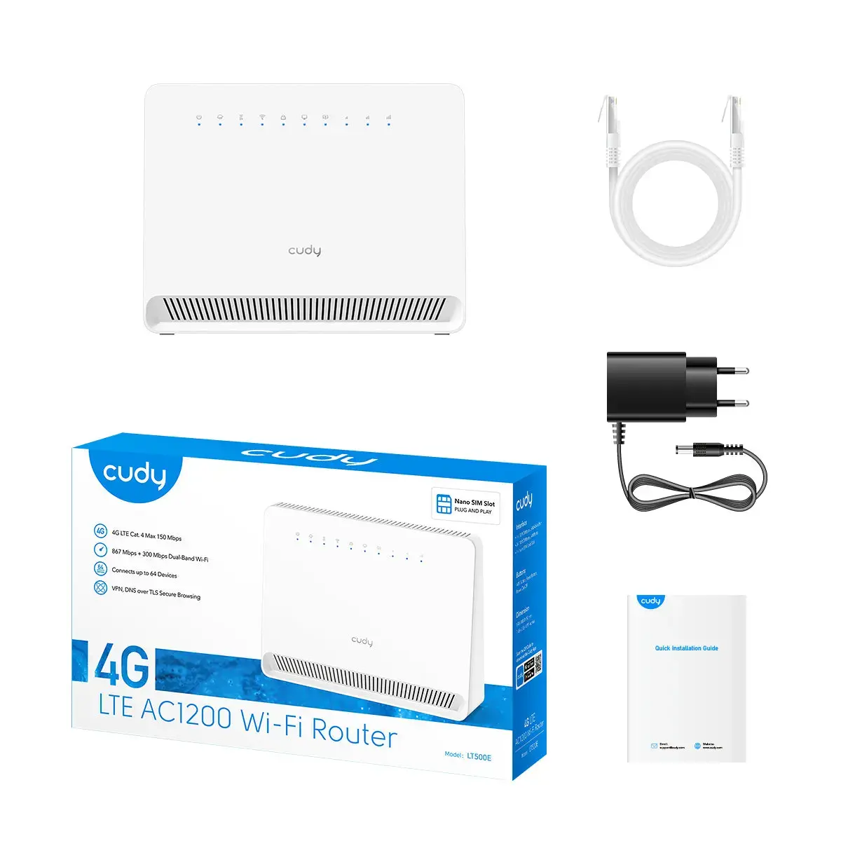 Cudy LT500E Wi‑Fi 5 Dual‑band 4G router Photo 5