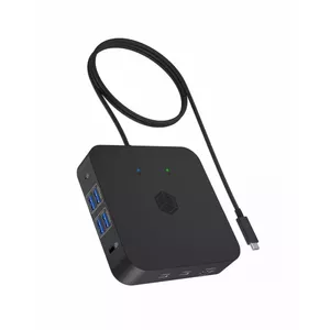 Docking station icybox IB-DK4090-C — HDMI, USB-C, USB-A, RJ-45