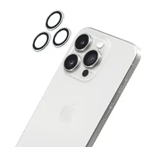 Camera Ring Protector LAUT PRIME GLASS for iPhone 16 Pro / iPhone 16 Pro Max, transparent, tempered glass