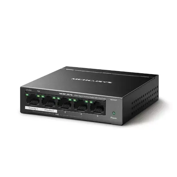 5-portu Gigabit slēdzis Mercusys MS105GP Photo 2