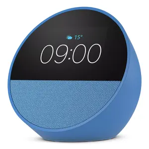 Smart display speaker Amazon Echo Spot — 2.83" (7.19 cm) 320×240, MediaTek CPU, Wi‑Fi a/b/g/n/ac, 2.1W speaker, blue