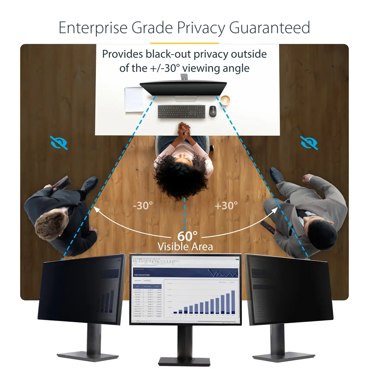StarTech.com 24-inch 16:10 Monitor Privacy Screen 2461A-PRIVACY-SCREEN Photo 9