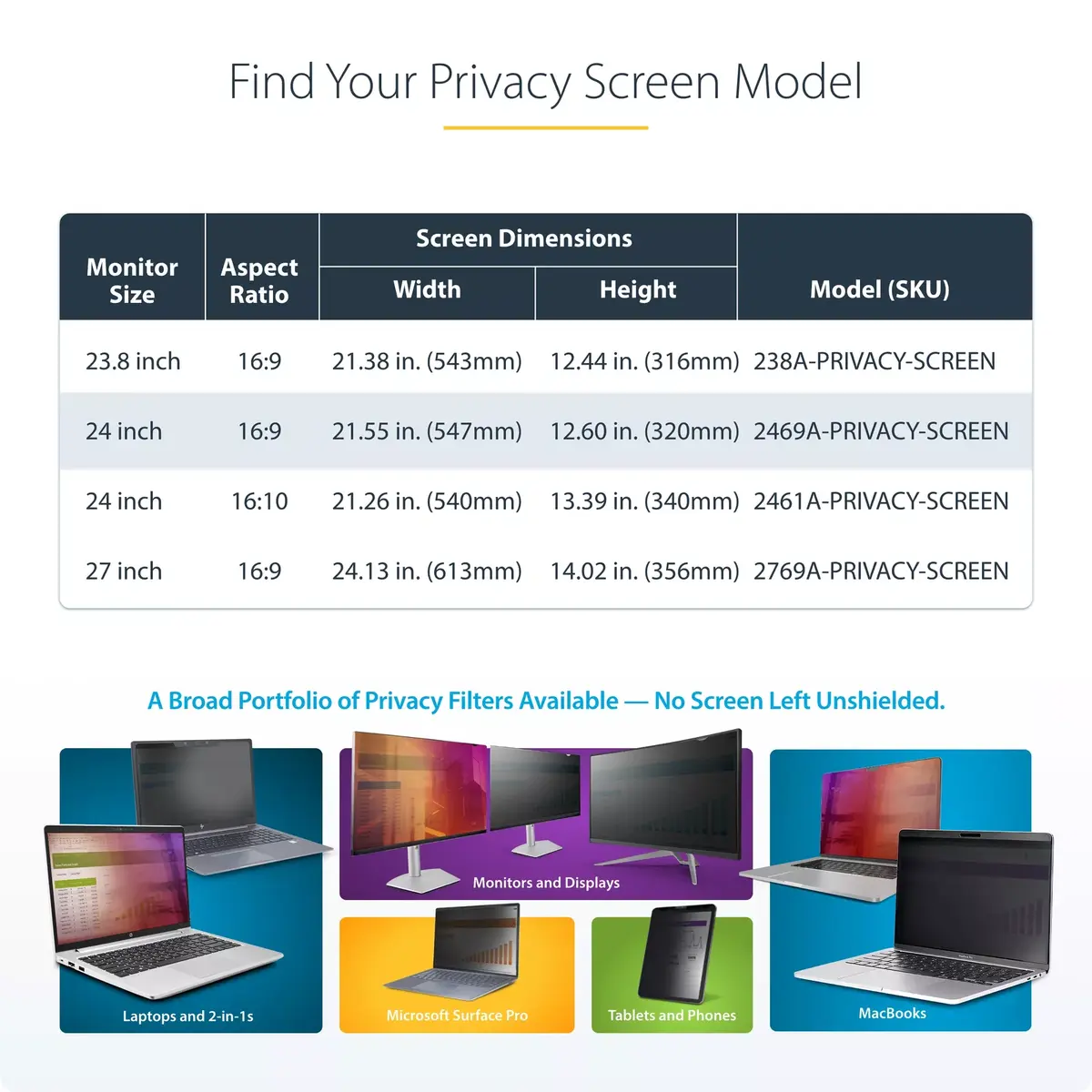 Privacy Screen StarTech.com 24-inch 16:9 Photo 11