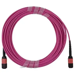 Оптоволоконный кабель BlueOptics 106283-7001-BO MTP 4xLC OM4 1 м Розовый