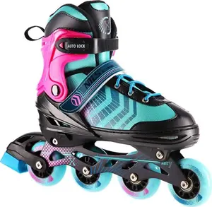 Inline Skates nils extreme NH18192A 4in1 adjustable size M, black/purple