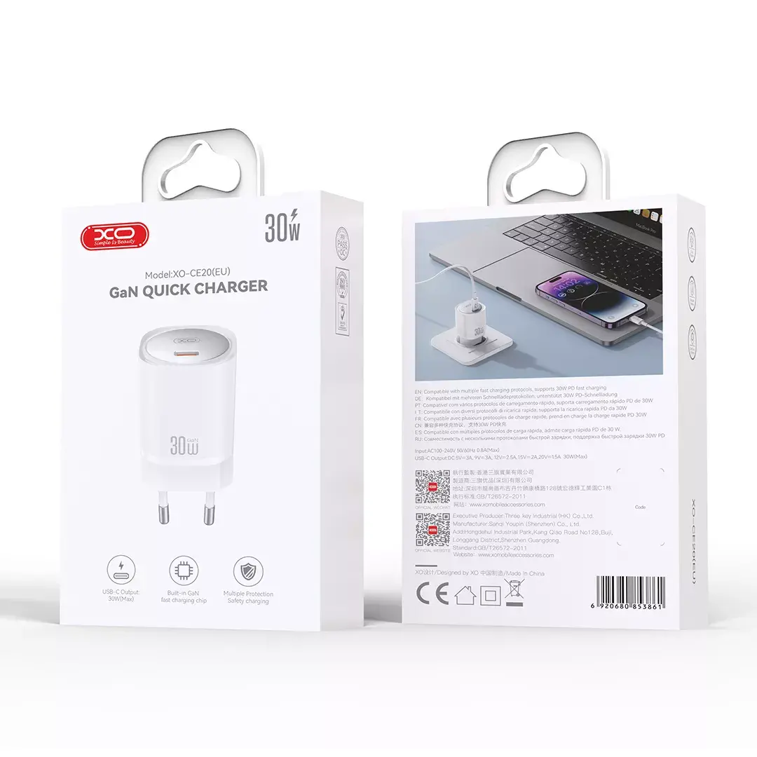 XO CE20 PD 30W USB‑C wall charger Photo 3