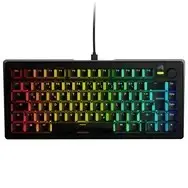 Mechanical Gaming Keyboard GLORIOUS GMMK 3 75% ISO DE — Fox Switches, Black, Hot-Swappable
