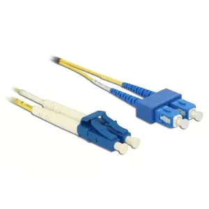 Fibre optic cable DeLOCK 84801 2x LC 2x SC OS2 3 m Yellow