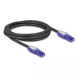 Networking Cable DeLOCK 80927 RJ-45 Cat6 2 m Black Violet