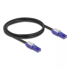Networking Cable DeLOCK 80926 RJ-45 Cat6 1m Black Violet