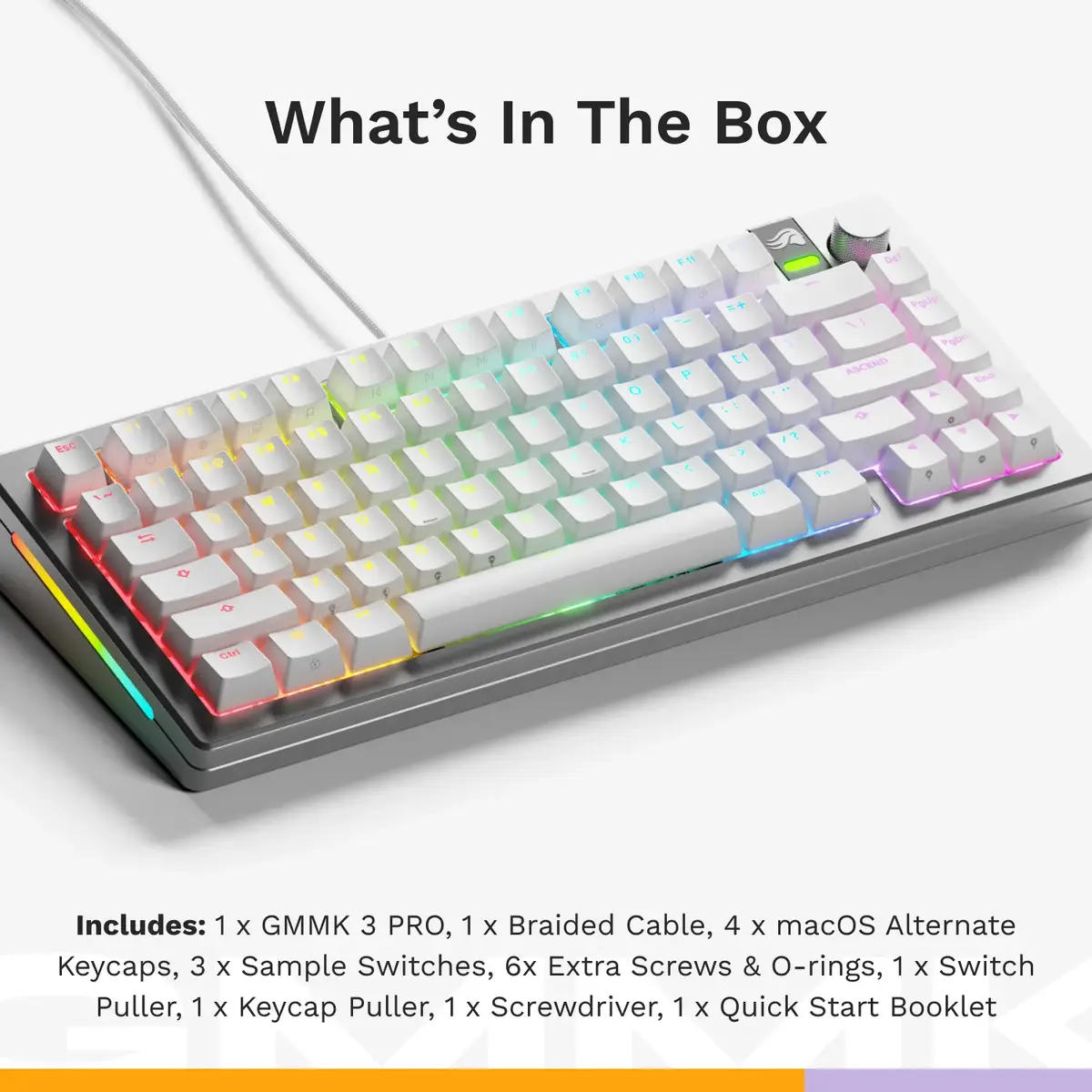 Механическая игровая клавиатура Glorious GMMK 3 PRO 75% Prebuilt Photo 13