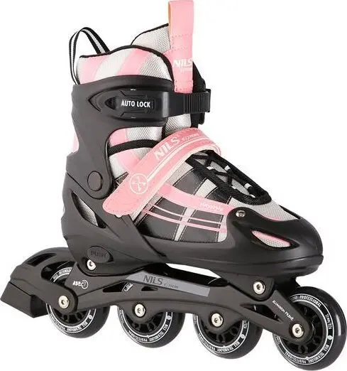 Skrituļslidas Nils Extreme NH18366A 2‑in‑1 rozā/baltas