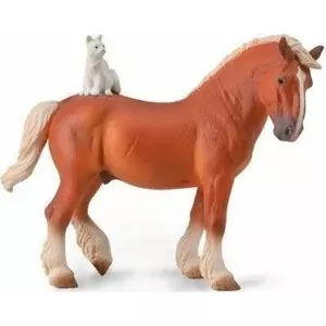 Figure Collecta Koń Draft with Cat by Collecta, model 475590