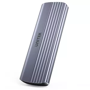 SSD enclosure Unitek S1241B01 Grey — M.2 NVMe (2242) tool-free, USB 3.2 Gen 2 (10 Gbit/s), aluminium