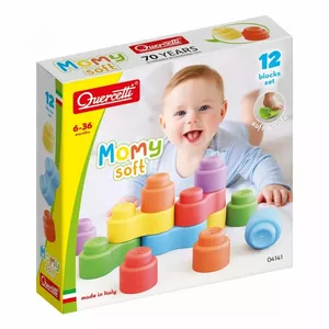 Мягкие конструктивные блоки QUERCETTI MOMY 12 шт - 040-4141, набор для малышей