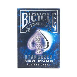 Игральные карты Bicycle STARGAZER NEW MOON — 56 карт, синий, рекомендованный возраст 4+, вес 100 г, упаковка 65×92 мм