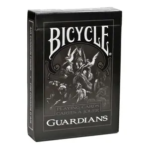 Playing cards Bicycle GUARDIANS — 56 cards, black, 65×92 mm, age 4+, weight 100 g