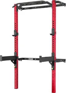 HMS KLT23 Red folding training cage — compact home gym frame, foldable design