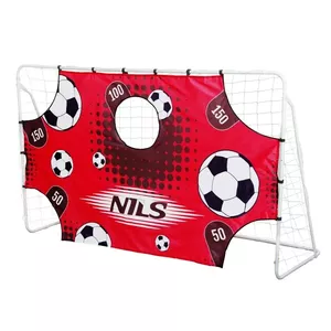Futbola vārti nils extreme BR240P 240×150 cm ar tīklu un mērķēšanas paneli