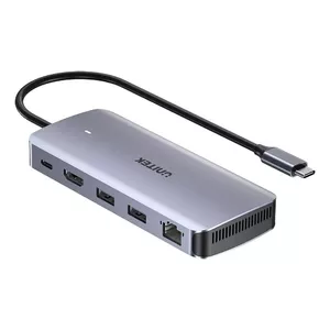 USB-C хаб Unitek D1120A01 с USB 10 Гбит/с, разъёмом M.2, HDMI, RJ-45 гигабит и PD 100 Вт